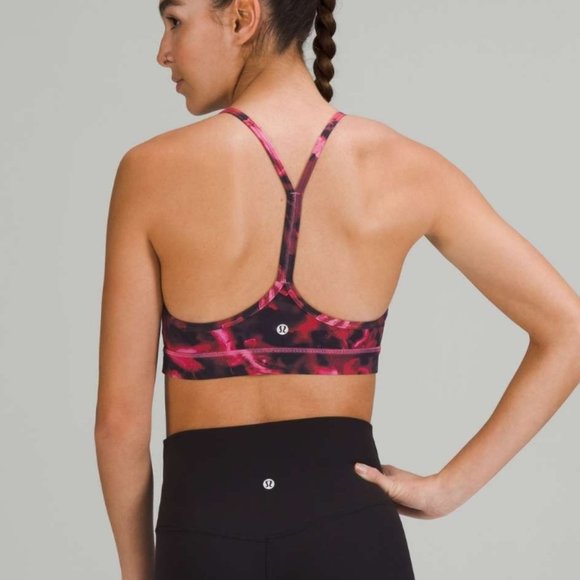 Lululemon Flow Y Nulu Women's Bra Intensity Pink - Size 4 - Picture 2 of 4